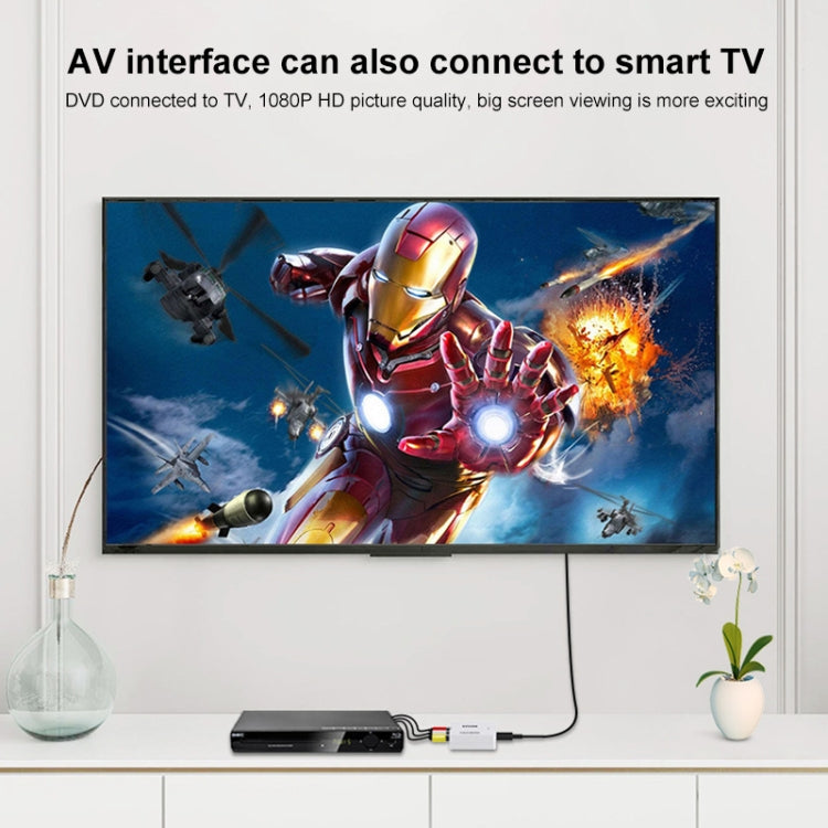 HOWEI HW-2105 Mini AV CVBS/L+R аудио-адаптер в HDMI, поддержка масштабирования 1080P