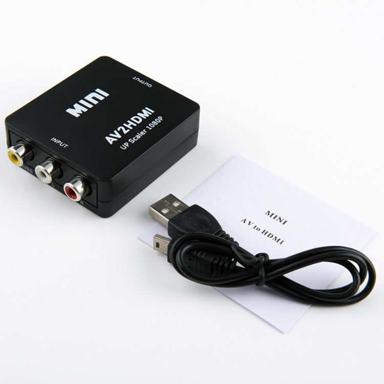 HOWEI HW-2105 Mini AV CVBS/L+R аудио-адаптер в HDMI, поддержка масштабирования 1080P