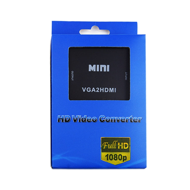 HOWEI HW-2107 HD 1080P Mini VGA - HDMI Scaler Box Аудио Видео Цифровой Преобразователь