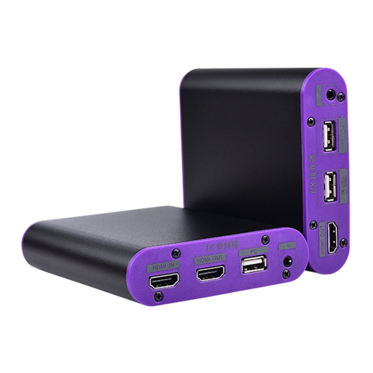 Удлинитель HDMI CAT872-KVM (приемник и передатчик) по кабелю CAT5e/CAT6 с портом USB и функцией KVM, дальность передачи: 200 м
