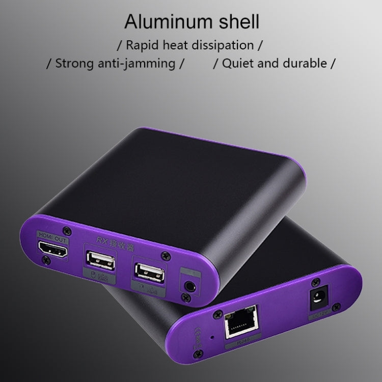 Удлинитель HDMI CAT872-KVM (приемник и передатчик) по кабелю CAT5e/CAT6 с портом USB и функцией KVM, дальность передачи: 200 м