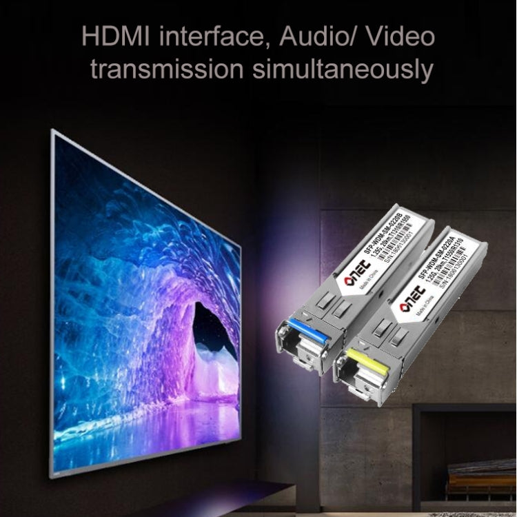 Удлинитель HDMI OPT882-KVM (приемник и передатчик), оптоволоконный удлинитель с портом USB и функцией KVM, дальность передачи: 20 км