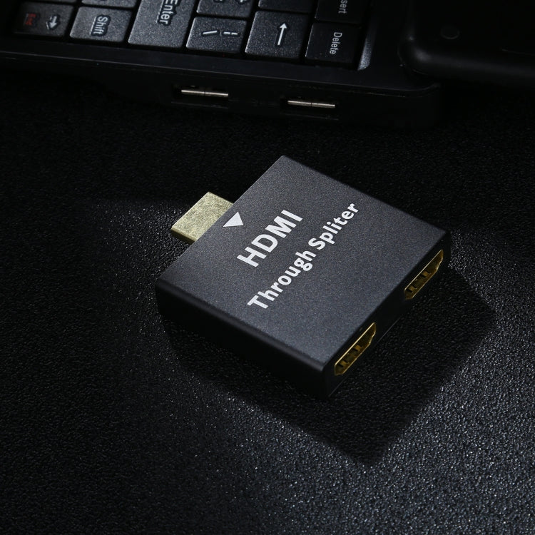 Проходной разветвитель HDMI из алюминиевого сплава 1 на 2