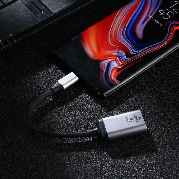 Соединительный кабель-адаптер HDMI (женский) на Type-C / USB-C (мужской) 4K 60 Гц