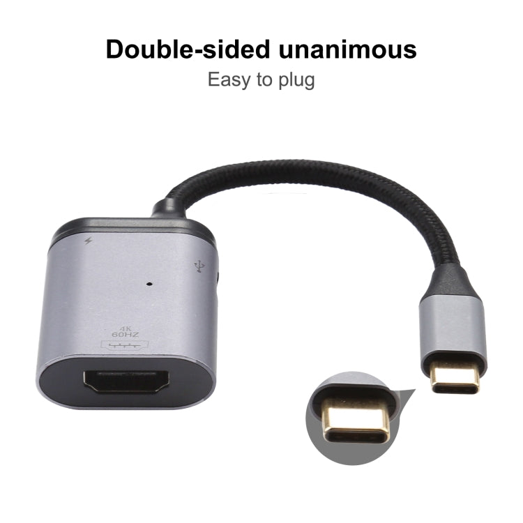 Кабель-адаптер синхронизации данных USB-C/Type-C – HDMI + PD 4K 60 Гц