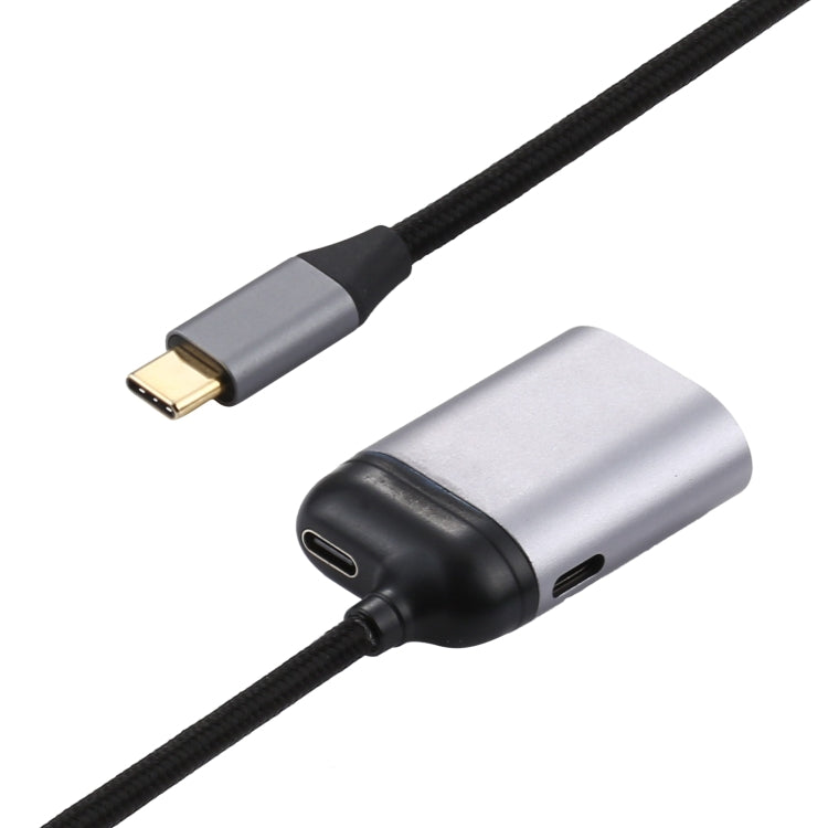 4K USB-C / Type-C uz Mini DisplayPort 1.4 + PD datu sinhronizācijas adaptera kabelis
