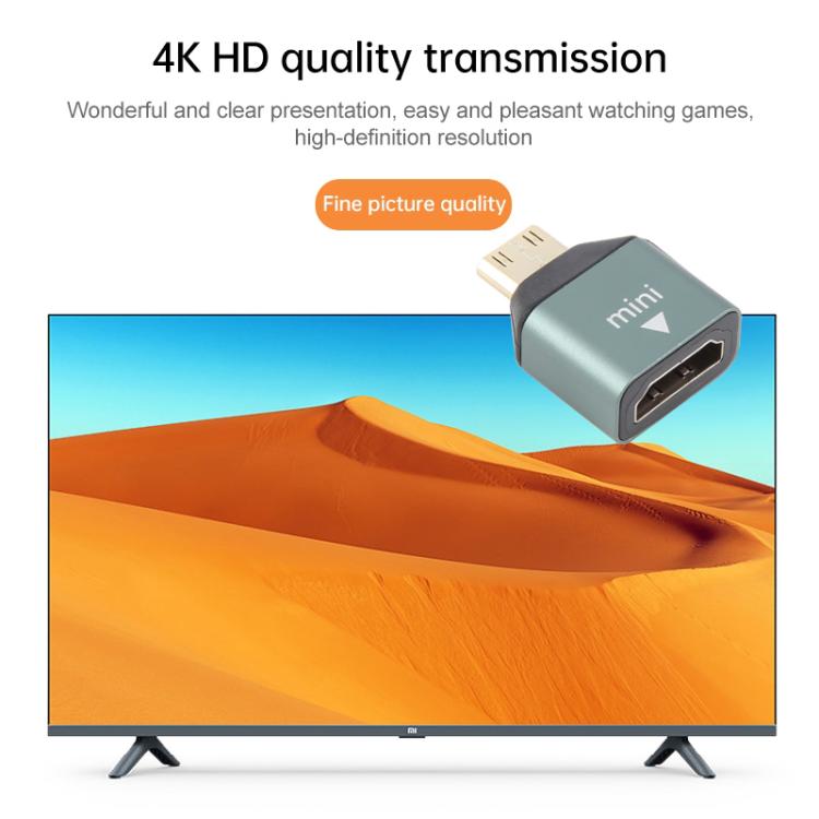 Позолоченный адаптер Mini HDMI «папа» – HDMI «мама»