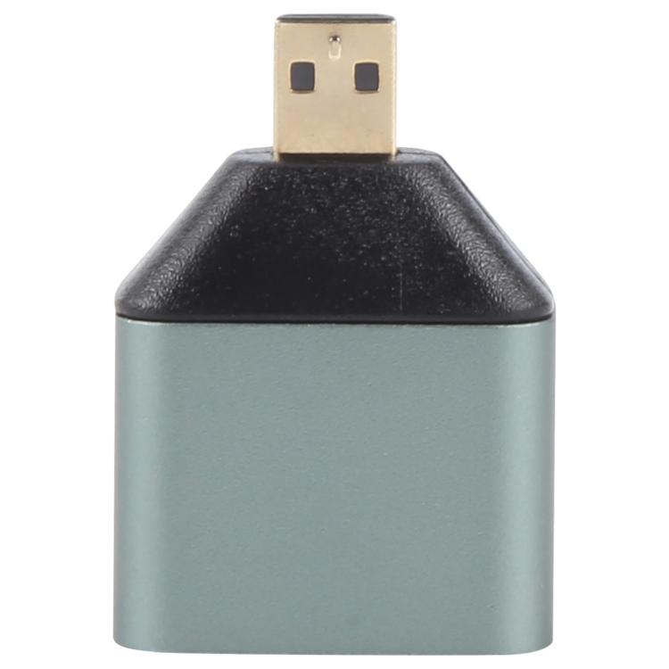 Позолоченный адаптер Micro HDMI «папа» – HDMI «мама»