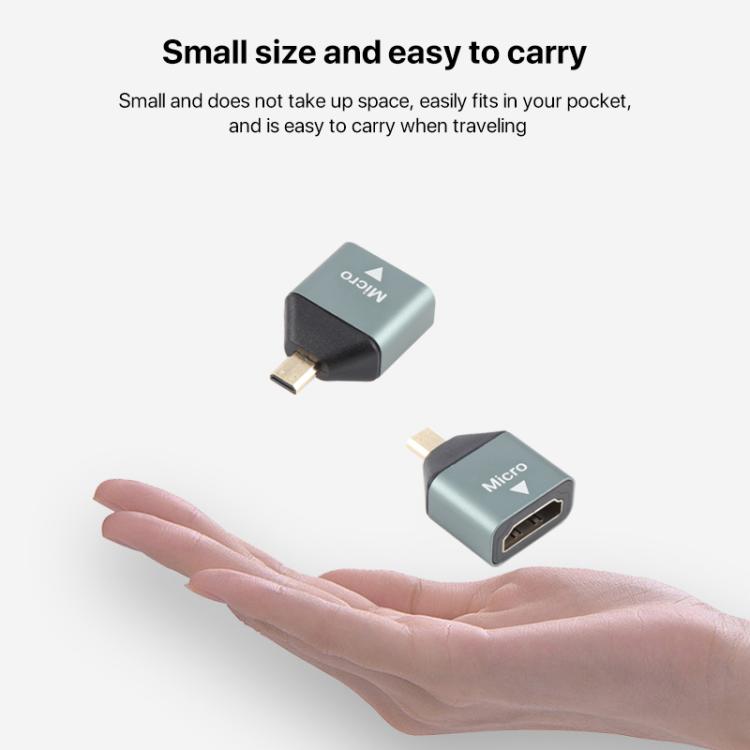 Позолоченный адаптер Micro HDMI «папа» – HDMI «мама»