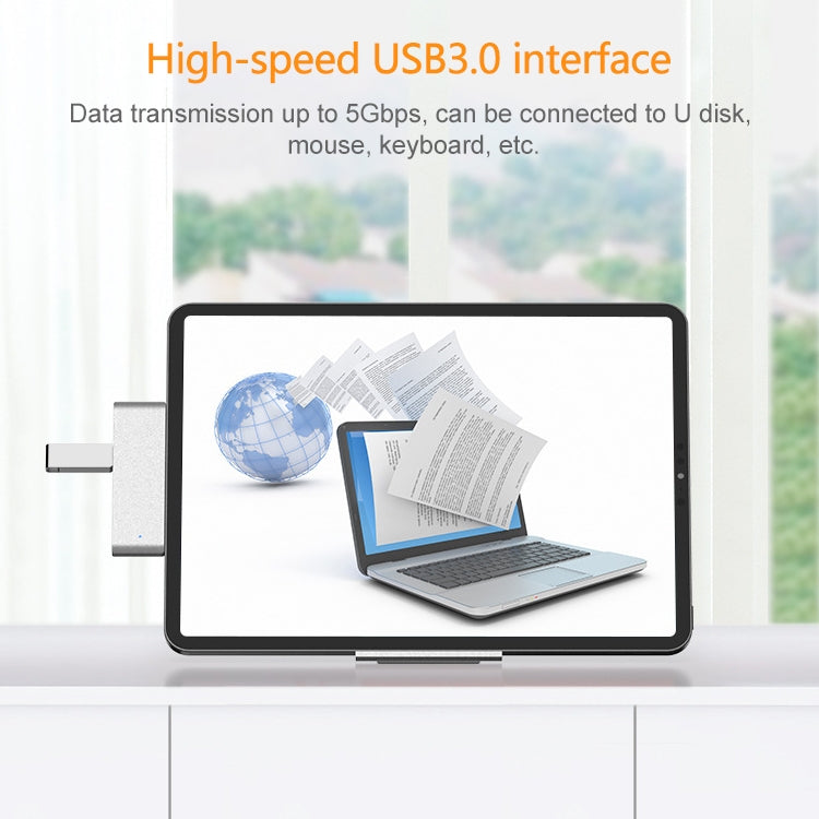Многофункциональный удлинитель HW-TC29 4 в 1 Type-C / USB-C для iPad Pro
