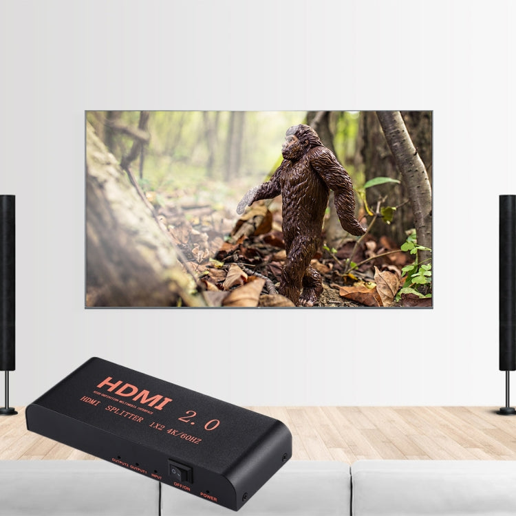 Разветвитель HDMI 2.0 4K/60 Гц CY-041 1X2, вилка ЕС