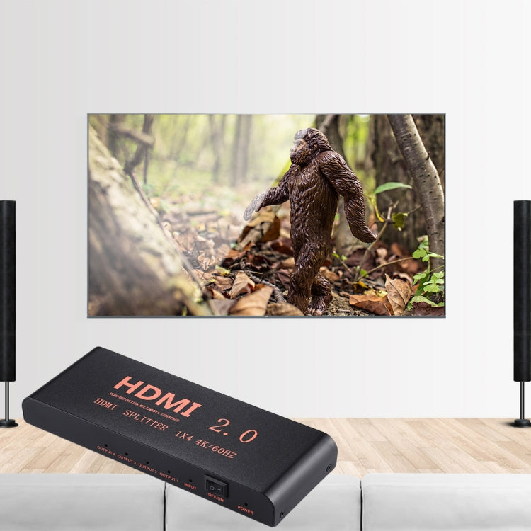 Разветвитель HDMI 2.0 4K/60 Гц CY-042 1X4, вилка ЕС