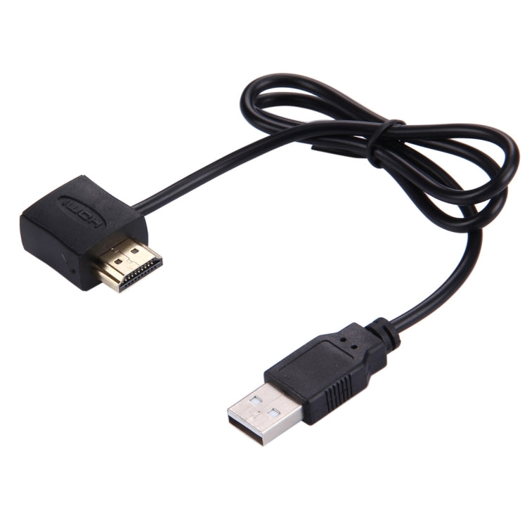 50 cm HDMI ligzda + HDMI ligzda uz USB 2.0 ligzdu adaptera kabelis