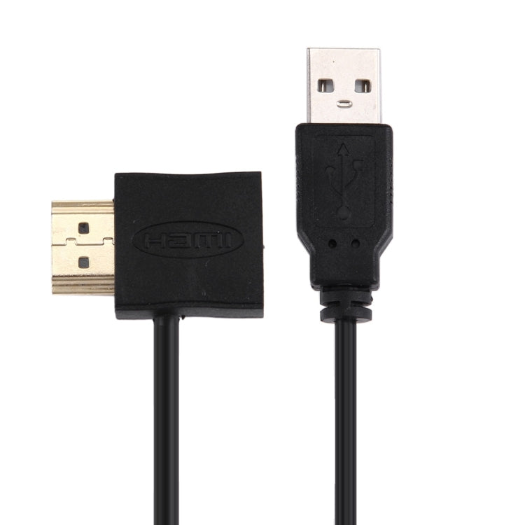 50 cm HDMI ligzda + HDMI ligzda uz USB 2.0 ligzdu adaptera kabelis
