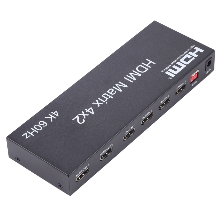 Матричный коммутатор/разветвитель HDMI 4x2 с пультом дистанционного управления, поддержка ARC/MHL/4Kx2K/3D, 4 порта HDMI на входе, 2 порта HDMI на выходе