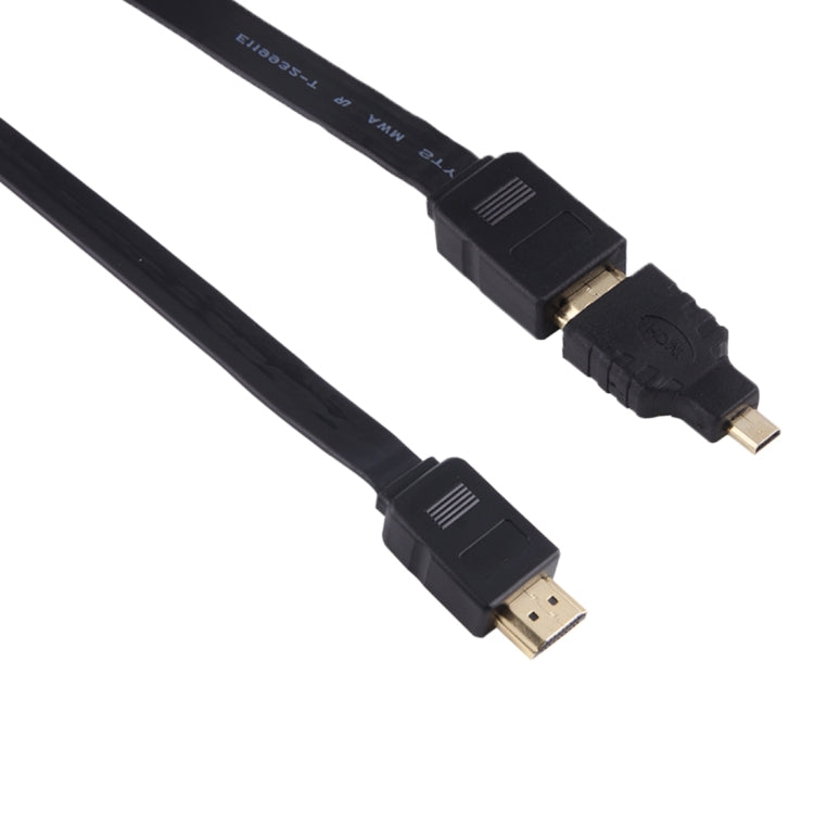 Выдвижной видео-аудио-кабель HDMI-HDMI-Men длиной 1 м с адаптерами Mini HDMI и Micro HDMI для HDTV-мониторов, проекторов, ПК, камер, планшетов и смартфонов