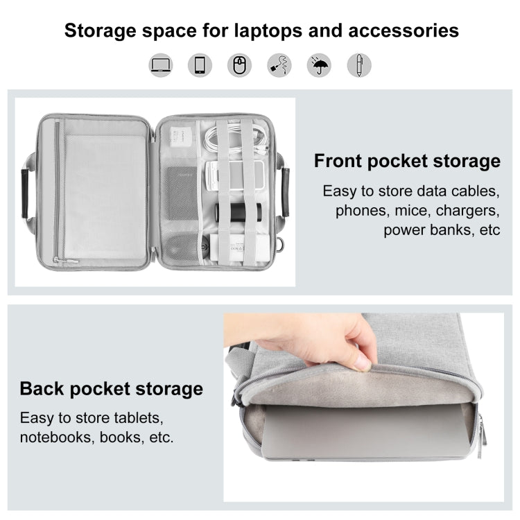 Портфель-сумка HAWEEL для ноутбука 15,0–16 дюймов, через плечо, для Macbook, Lenovo Thinkpad, ASUS, HP