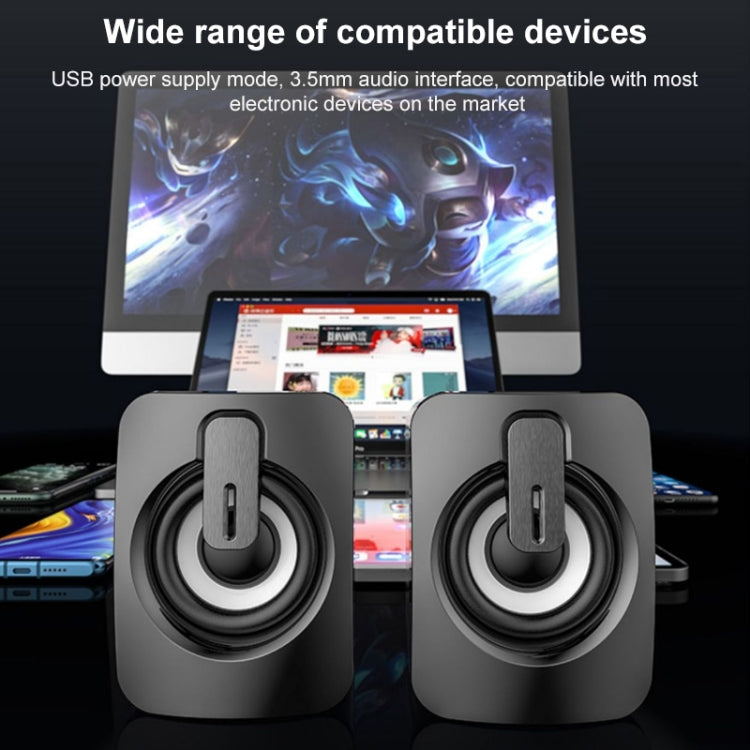 A2 USB 2.0 проводной управляемый мобильный телефон компьютер с подсветкой мини настольный динамик