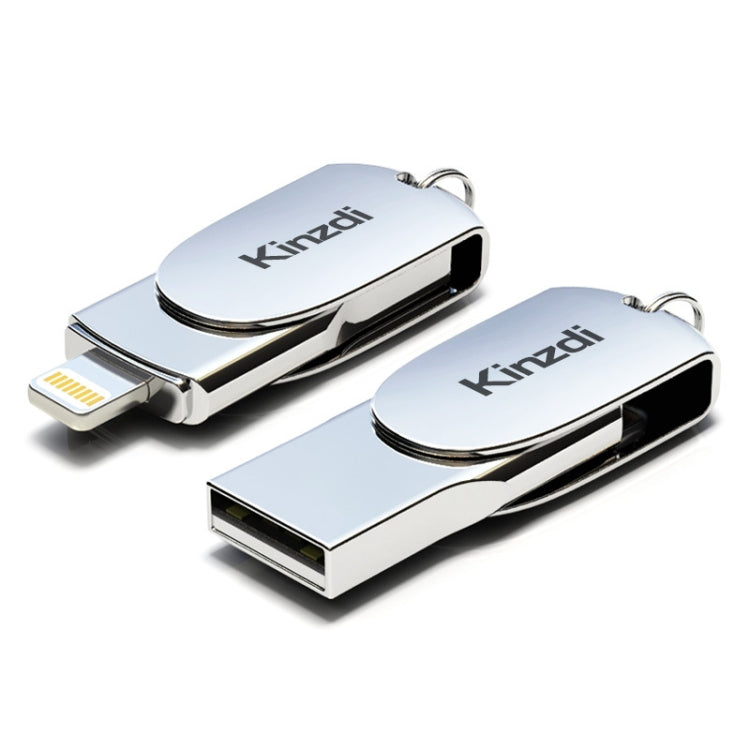 USB-флеш-накопитель Kinzdi 32 ГБ + 8-контактный интерфейс Metal Twister Flash U Disk