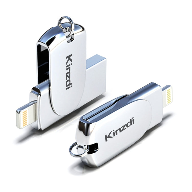 USB-флеш-накопитель Kinzdi 32 ГБ + 8-контактный интерфейс Metal Twister Flash U Disk