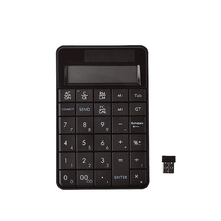 MC-56AG 2 vienā 2.4G USB bezvadu ciparu tastatūra un kalkulators ar LCD displeju