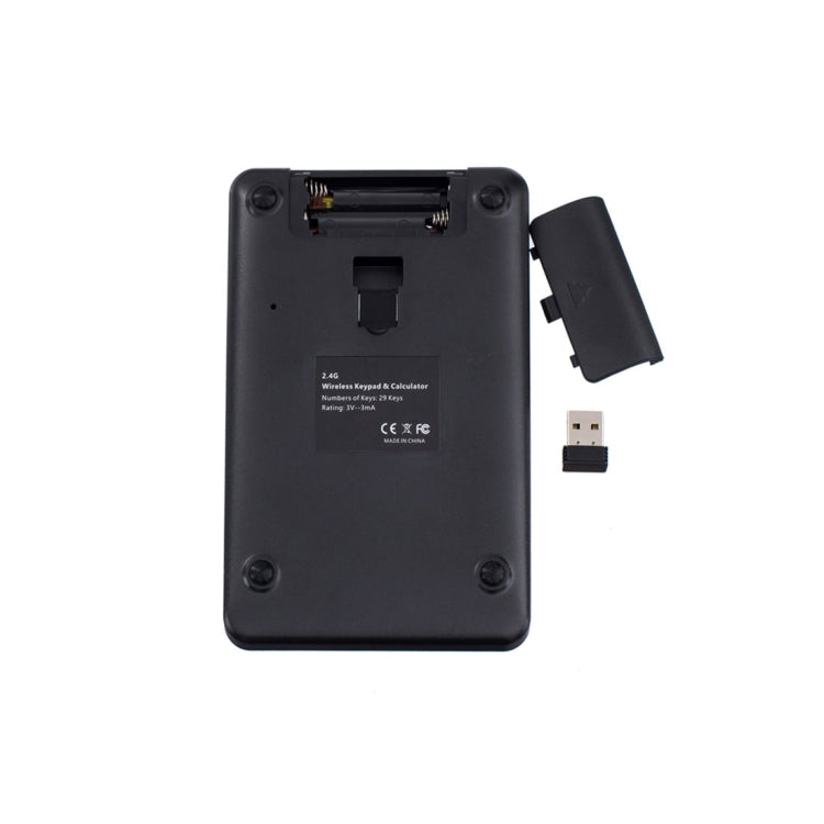 MC-56AG 2 vienā 2.4G USB bezvadu ciparu tastatūra un kalkulators ar LCD displeju