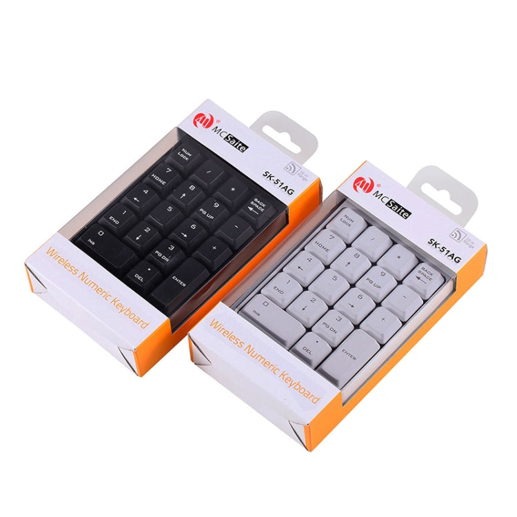 MC Saite SK-51AG 2 in 1 2.4G USB Numeric Wireless Keyboard & Mini Calculator for Laptop Desktop PC