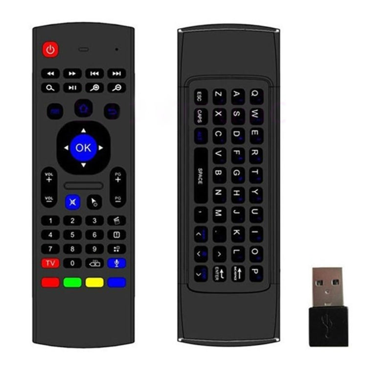 Беспроводная клавиатура с дистанционным управлением MX3-M Air Mouse 2.4G с микрофоном для Android TV Box/мини-ПК