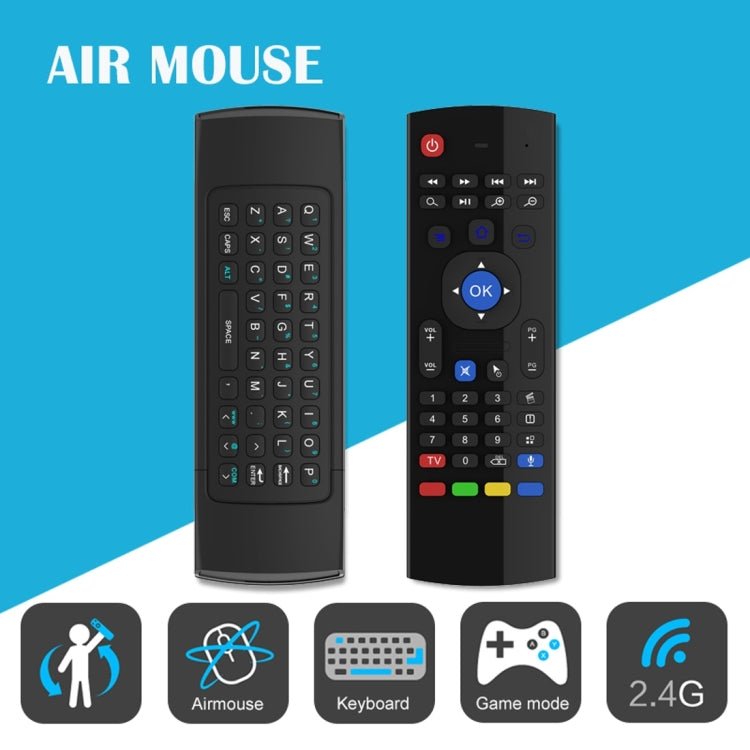 Беспроводная клавиатура с дистанционным управлением MX3-M Air Mouse 2.4G с микрофоном для Android TV Box/мини-ПК