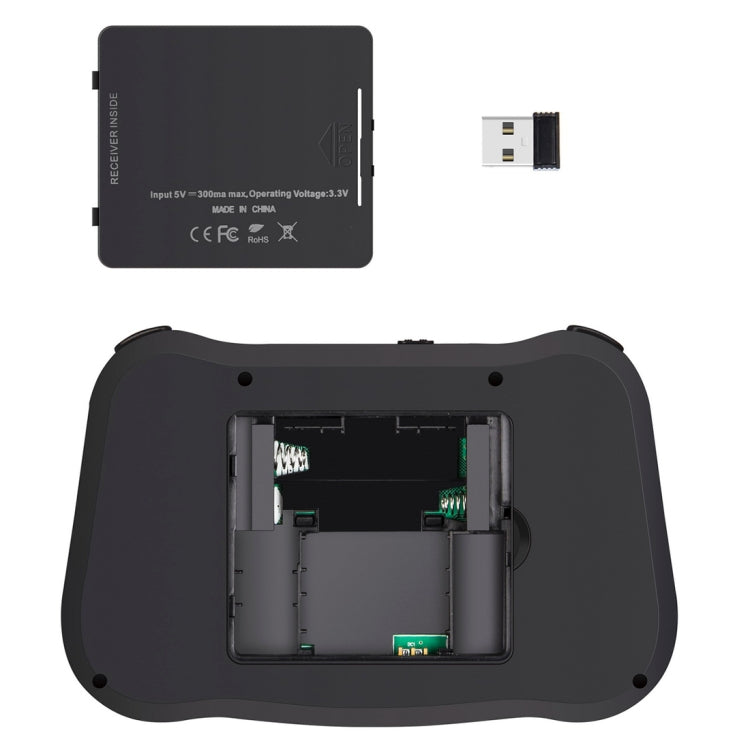 Беспроводная мини-клавиатура Air Mouse MT08 2,4 ГГц с цветной подсветкой, сенсорной панелью и управлением мультимедиа для ПК и телевизора