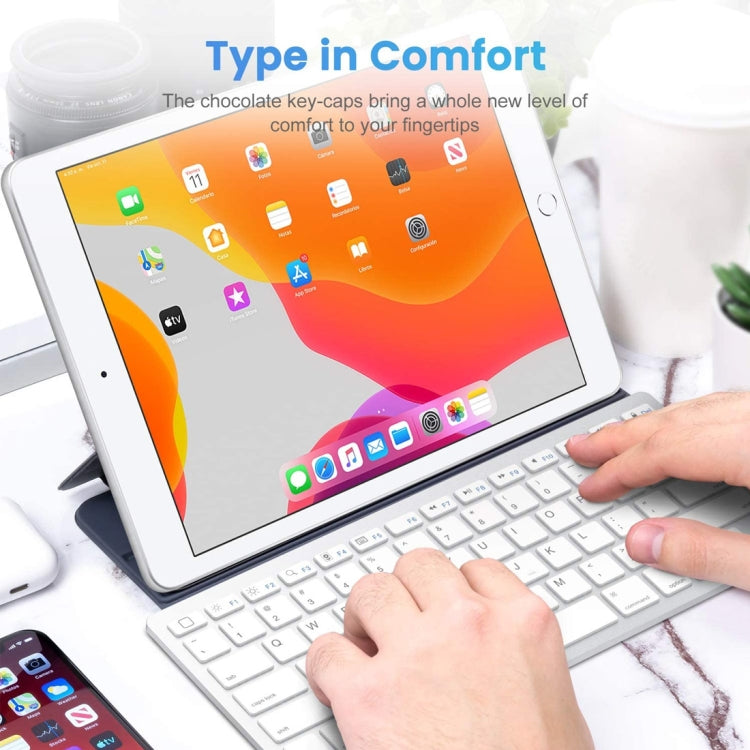 WB-8022 Ultra-thin Wireless Bluetooth Keyboard, German Keys