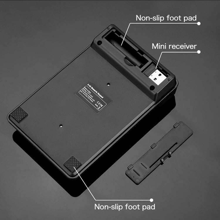 Беспроводная цифровая клавиатура MC Saite 525RF с 19 клавишами, 2.4G
