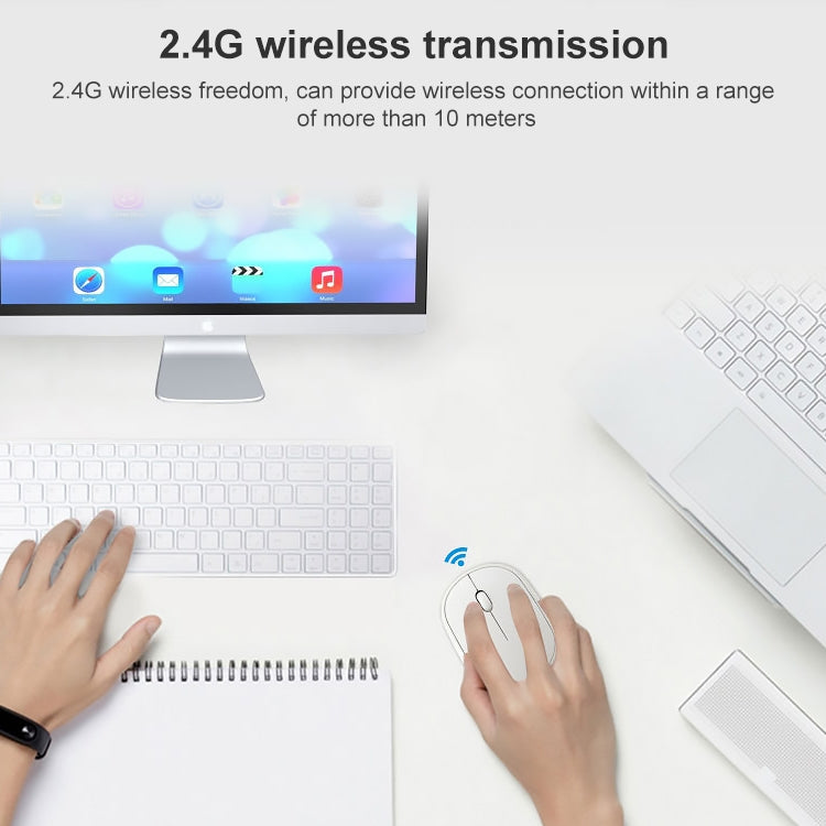 Беспроводная заряжаемая мини-мышь ZGB 360 2.4G для ноутбука и компьютера, 1000 точек на дюйм