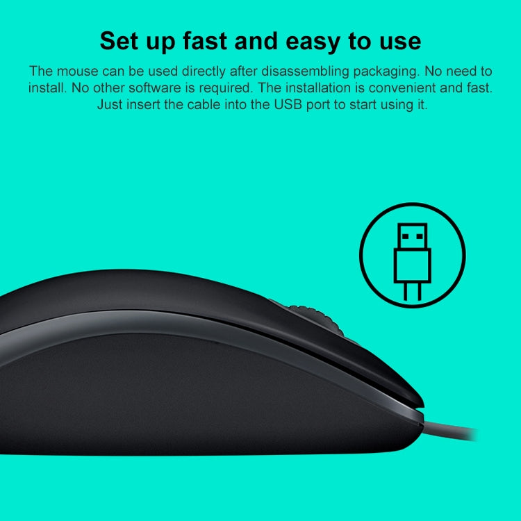 Проводная мышь Logitech M110 1000 точек на дюйм, бесшумная USB-мышь