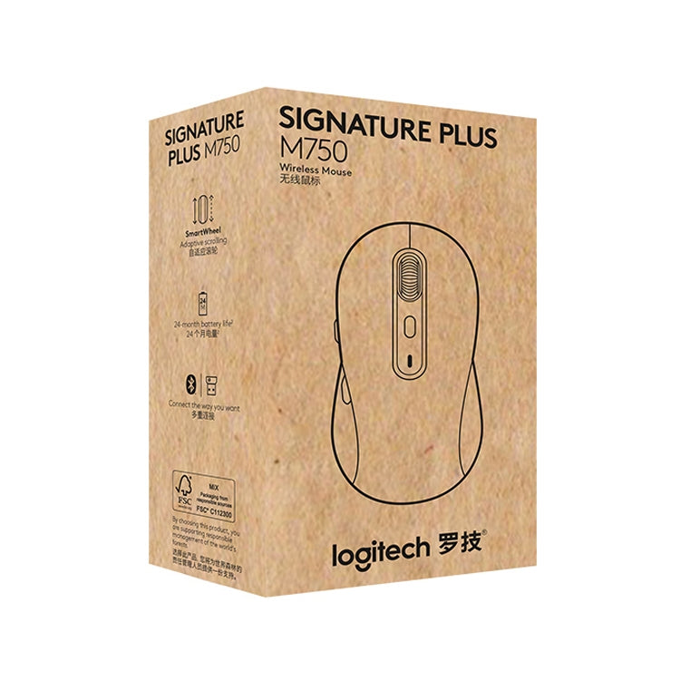 Беспроводная двухрежимная мышь Logitech M750 с разрешением 2000 точек на дюйм и частотой 2,4 ГГц