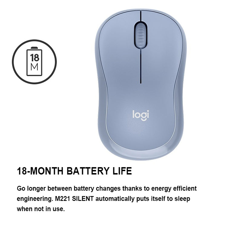 Logitech M221 modes klusā bezvadu pele
