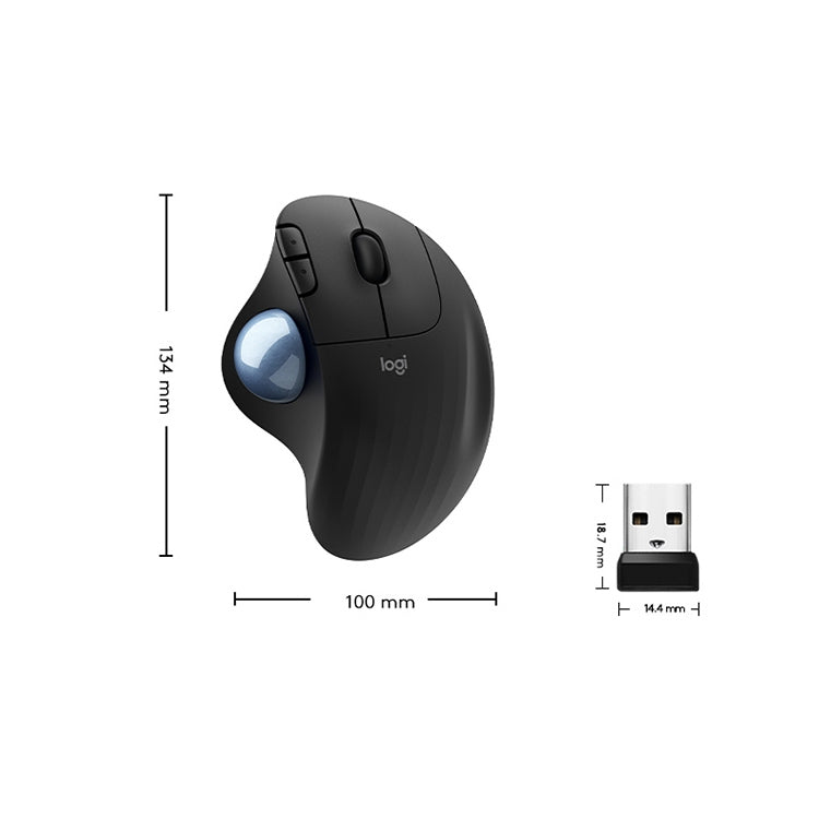 Logitech ERGO M575 radošā bezvadu kursorbumbas pele
