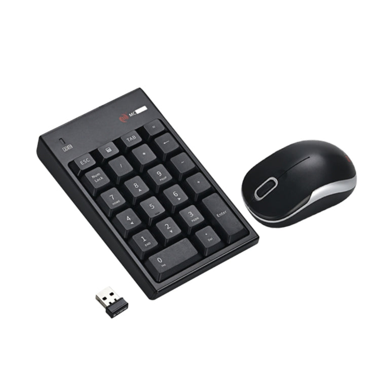 MC Saite MC-61CB 2,4 ГГц беспроводная мышь + 22-клавишная цифровая клавиатура с USB-приемником для компьютера, ноутбука