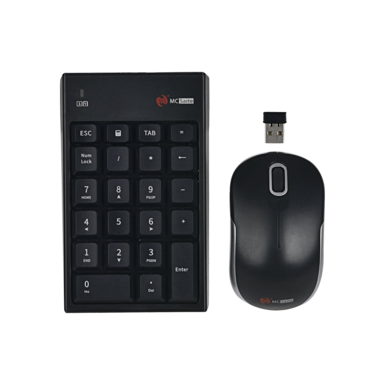MC Saite MC-61CB 2,4 ГГц беспроводная мышь + 22-клавишная цифровая клавиатура с USB-приемником для компьютера, ноутбука
