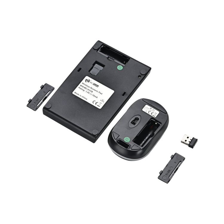MC Saite MC-61CB 2,4 ГГц беспроводная мышь + 22-клавишная цифровая клавиатура с USB-приемником для компьютера, ноутбука
