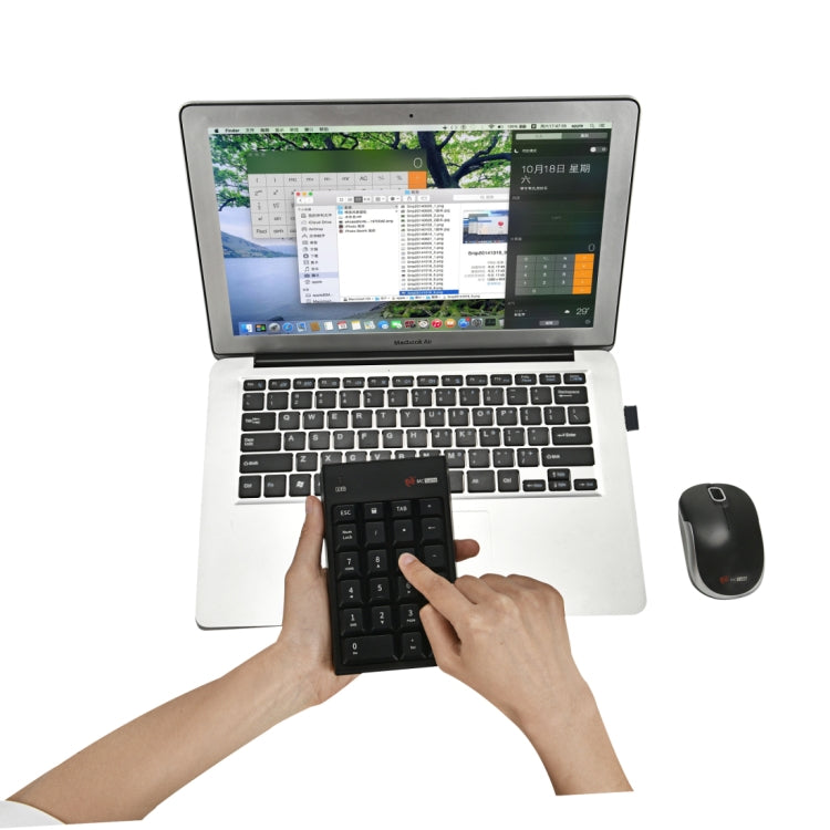 MC Saite MC-61CB 2,4 ГГц беспроводная мышь + 22-клавишная цифровая клавиатура с USB-приемником для компьютера, ноутбука
