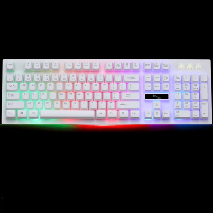 Игровая клавиатура ZGB G20 с 104 клавишами, USB, проводная, механическая, светящаяся на ощупь