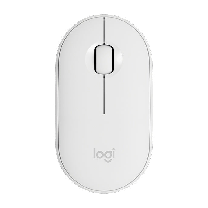 Logitech Pebble Cobblestone Shape Thin bezvadu Bluetooth optiskā pele ar 3 taustiņiem, 1000DPI, bez skaņas, bezvadu diapazons: 10m