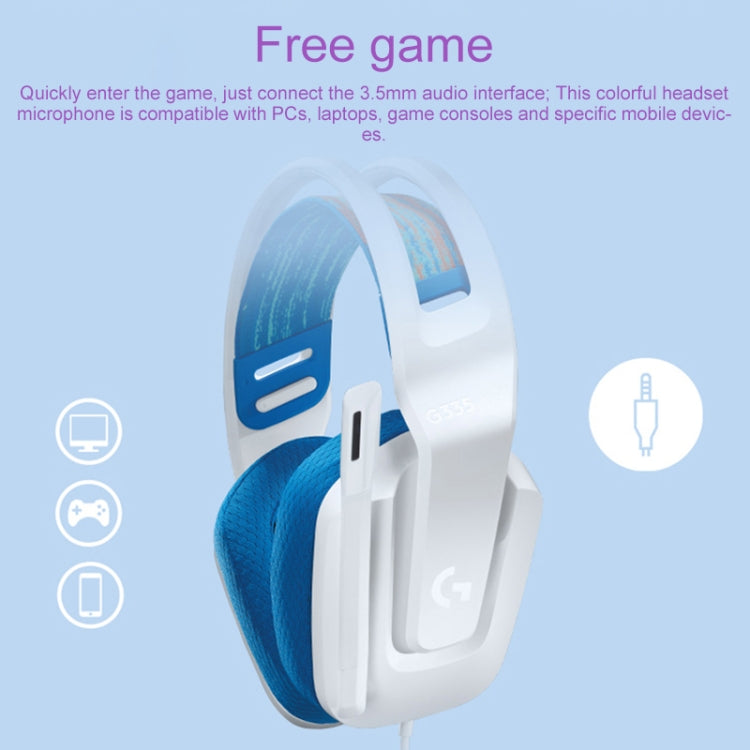 Складная проводная игровая гарнитура Logitech G335 с микрофоном