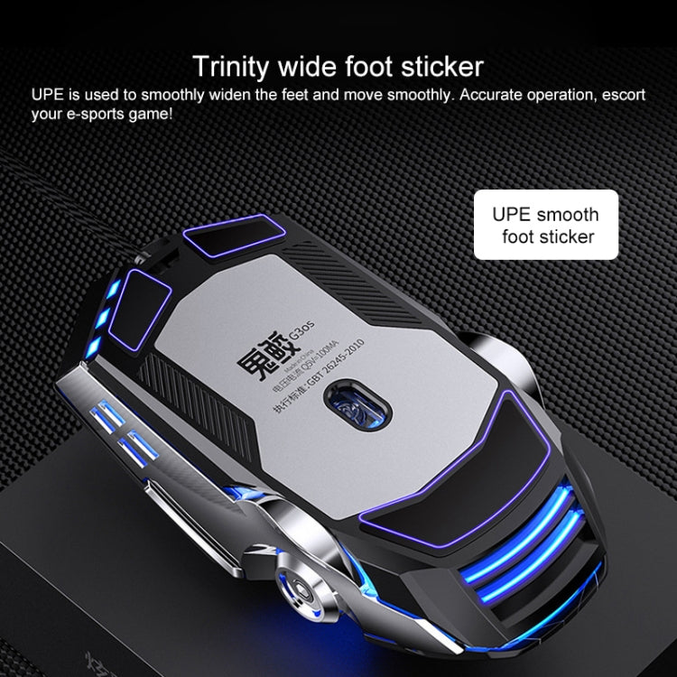 YINDIAO 3200DPI 4-modes Adjustable 7-keys RGB Light Wired Gaming Mechanical Mouse, Style: Audio Version
