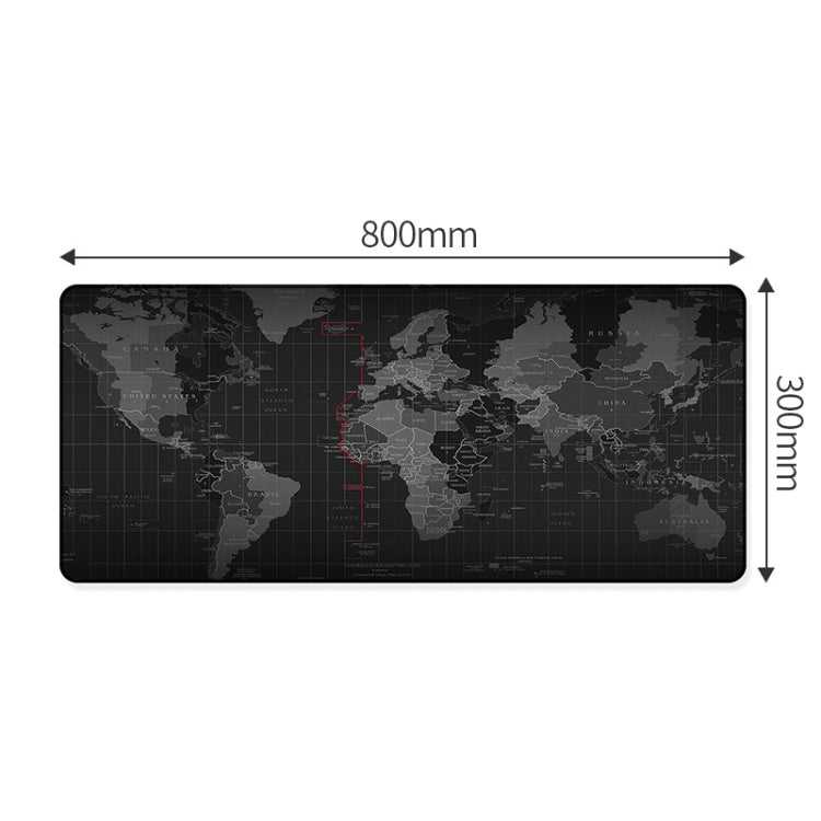 YINDIAO Large Rubber Mouse Pad Anti-skid Gaming Office Desk Pad Keyboard Mat, Size: 800x300mm (Universe)