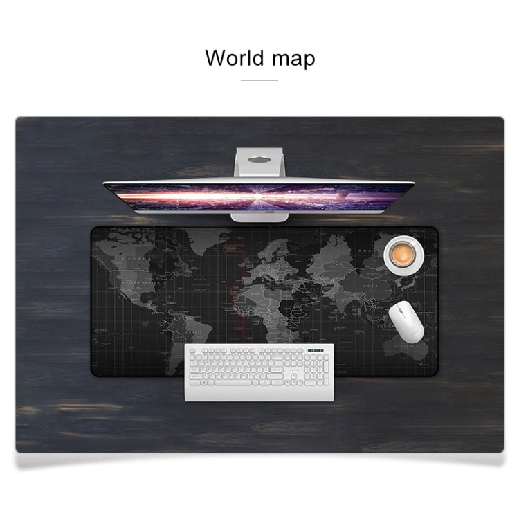 YINDIAO Large Rubber Mouse Pad Anti-skid Gaming Office Desk Pad Keyboard Mat, Size: 800x300mm (Universe)