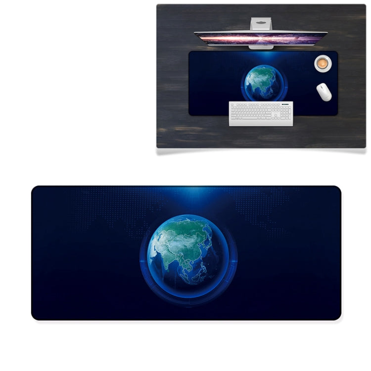 YINDIAO Large Rubber Mouse Pad Anti-skid Gaming Office Desk Pad Keyboard Mat, Size: 800x300mm (Universe)
