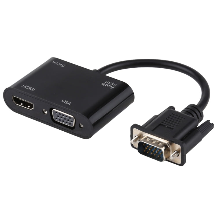 2 в 1 VGA - HDMI + VGA 15-контактный HDTV-адаптер-конвертер со звуком