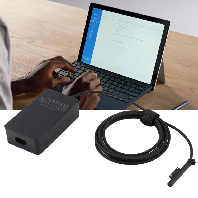 Адаптер питания переменного тока A1625 15 В 2,58 А 44 Вт для Microsoft Surface Pro 6 / Pro 5 (2017) / Pro 4, вилка европейского стандарта